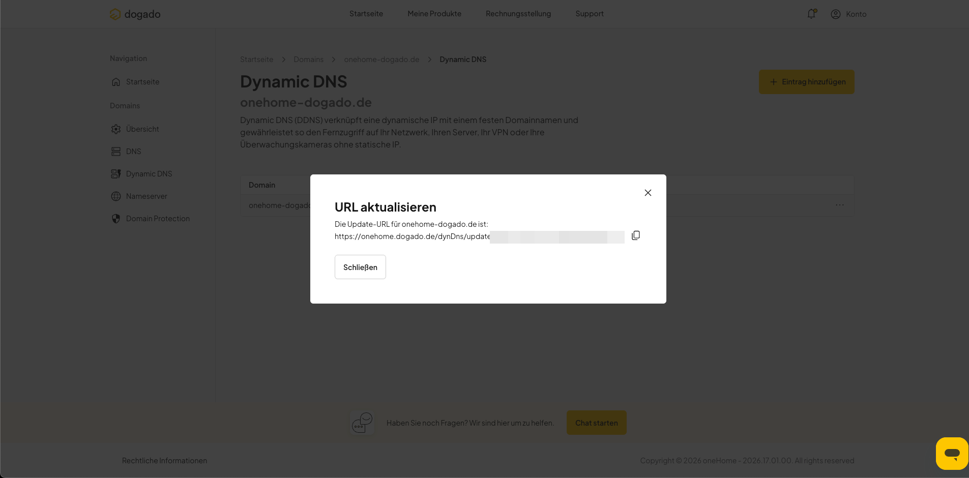 DynDNS-Update-URL anzeigen